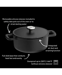 BergHOFF Leo Phantom 4pc Nonstick Ceramic Stockpot Set, Recycled