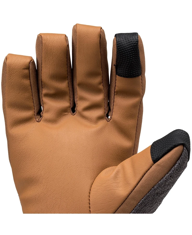 Alpine Swiss Men's Waterproof Snow Gloves Zipper Pockets Winter Sport Mittens