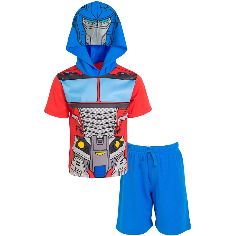 Transformers Toddler Boys Athletic Pullover T-Shirt Mesh Shorts Outfit Set