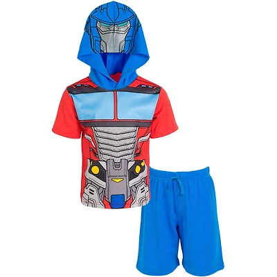 Transformers Toddler Boys Athletic Pullover T-Shirt Mesh Shorts Outfit Set