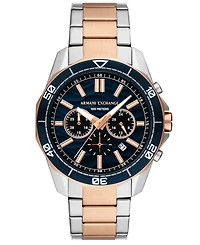 A|X Armani Exchange Men's Quartz Chronograph Two-Tone Stainless Steel Watch 44mm