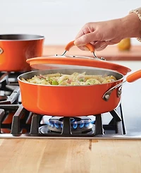 Rachael Ray Cook + Create 3-Qt. Nonstick Saute Pan with Lid