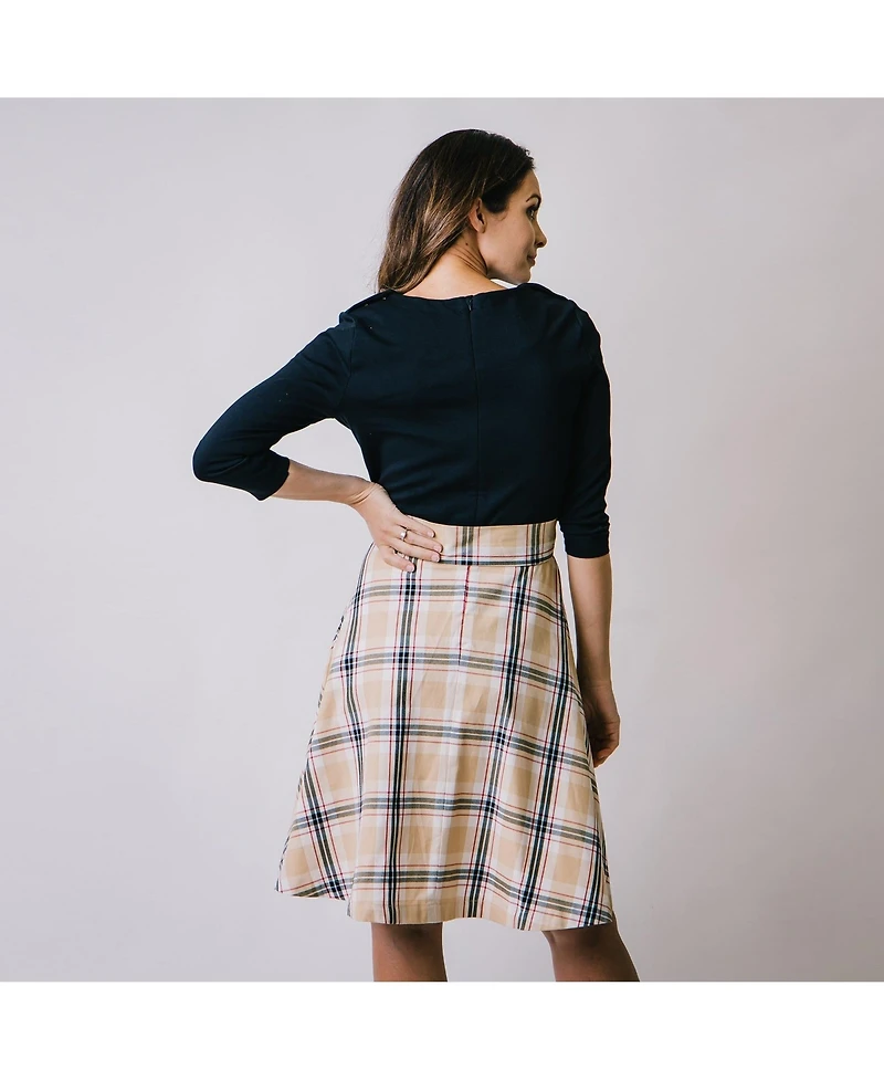 Hope & Henry Women's French Skater Dress