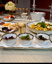 Certified International Regency 4 Pc. Tray and Condiment Bowls