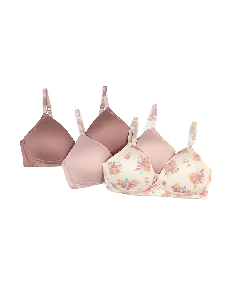 Tahari Girls Molded Wireless Training Bra 3-Pack