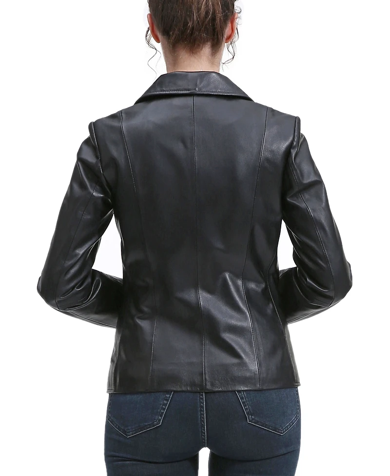 Bgsd Women's Norah Leather Blazer Jacket