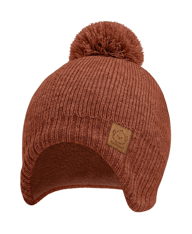 KeaBabies Muff Baby Beanie, Hat for Boys, Girls, Winter Hats Kids, Newborn, Infant, Toddler 0-36 months