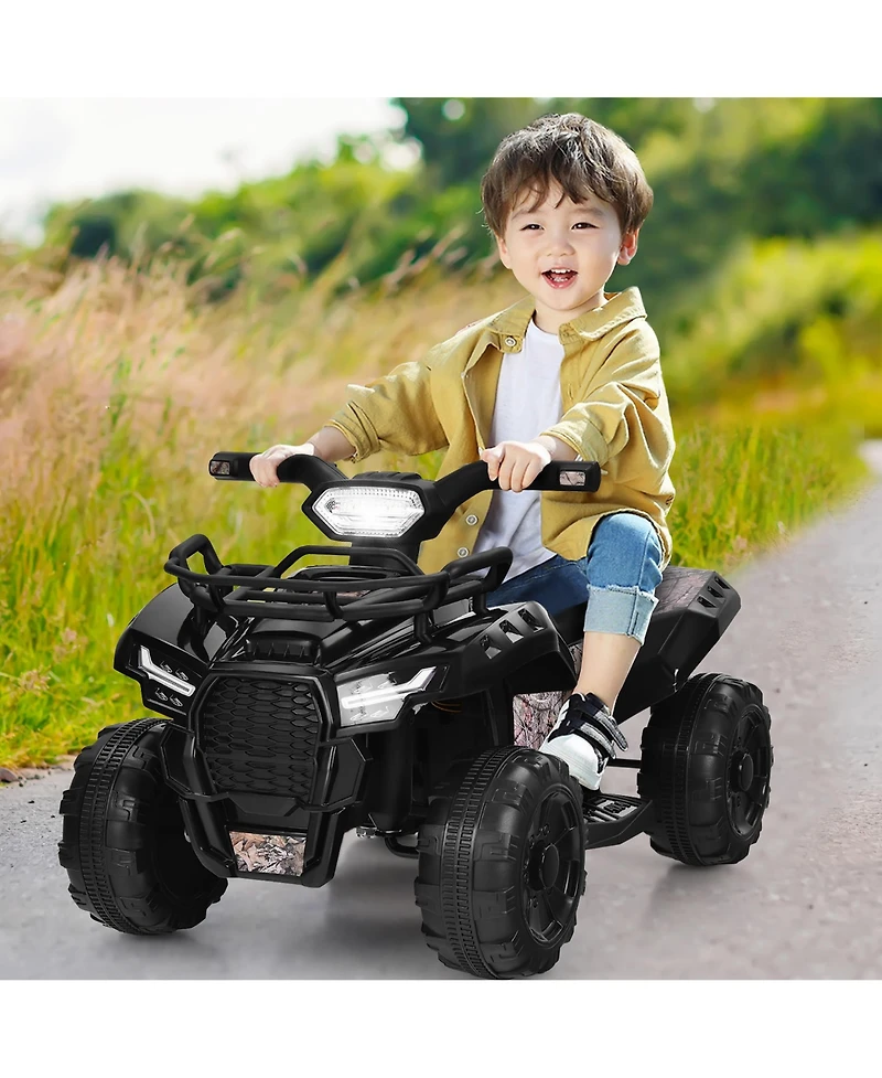 6V Kids Atv Quad Electric Ride On Car Toy Toddler with Led Light MP3
