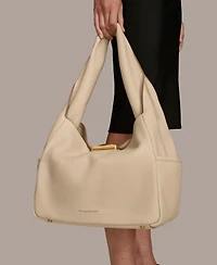 Donna Karan New York Amagansett Soft-Rolled Leather Shoulder with Sculpted Magnet Closure