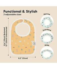 KeaBabies 8-Pack Coast Baby Bibs for Boy, Girl, Drool Bibs, Bib Girls, Boys