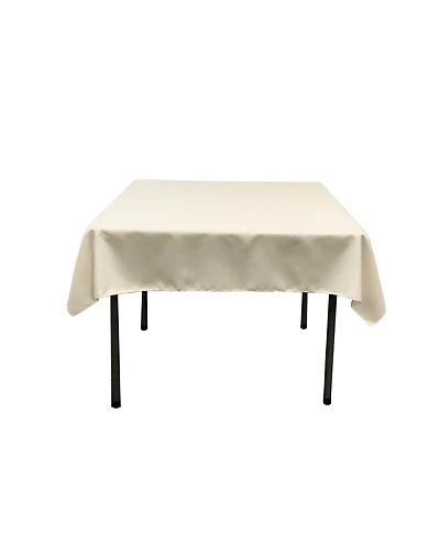 52x52 Inch Square Tablecloth Durable Polyester Poplin, Perfect for Dining & Events