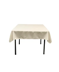 52x52 Inch Square Tablecloth Durable Polyester Poplin, Perfect for Dining & Events