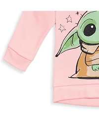 Star Wars Toddler Girls Yoda Pullover Fleece Hoodie and Leggings Outfit Set