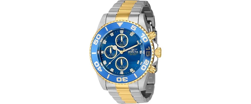 Invicta Men's 43408 Pro Diver Quartz Chronograph Blue Dial Watch