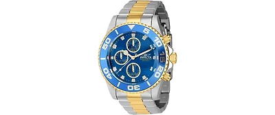 Invicta Men's 43408 Pro Diver Quartz Chronograph Blue Dial Watch