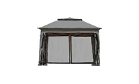 Slickblue Tent Outdoor Patio Pop-Up Canopy Gazebo for Backyard Events and Shade