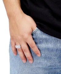 Grown With Love Men's Lab Diamond Triple Row Ring (1-1/2 ct. t.w.) 10k Gold