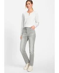 Olsen Women's Mona Fit Slim Leg Dark Washed Jeans