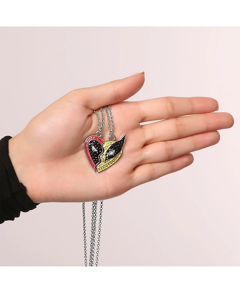 Marvel Deadpool & Wolverine Bff Crsytal Pendant Necklace Set Of 2
