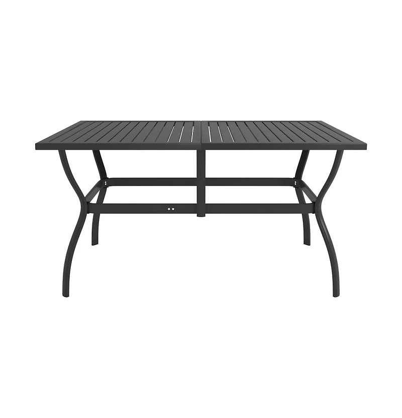 vidaXL Patio Table Anthracite 55.1"x31.5"x28.3" Steel