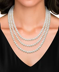 Belle de Mer Cultured Freshwater Pearl (6-7mm) 64" Endless Strand Necklace
