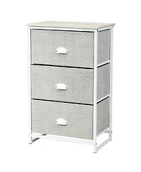 Gymax 3 Drawer Nightstand Side Table Storage Tower Dresser Chest Home Office Furniture