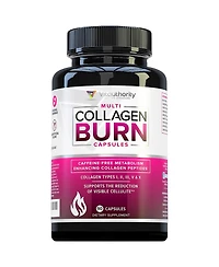 Vitauthority Multi Collagen Burn Capsules, Collagen Burn for Women, Supports Weight Loss, Vitauthority, 90ct