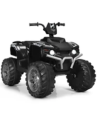 12V Kids 4-Wheeler Atv Quad Ride On Car w/ Led Lights Music Usb