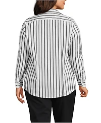 Lands' End Women's No Iron Button Front Shirt