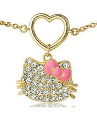 Hello Kitty Sanrio Pave Heart Charm Bracelet – Sparkling Cute Accessory