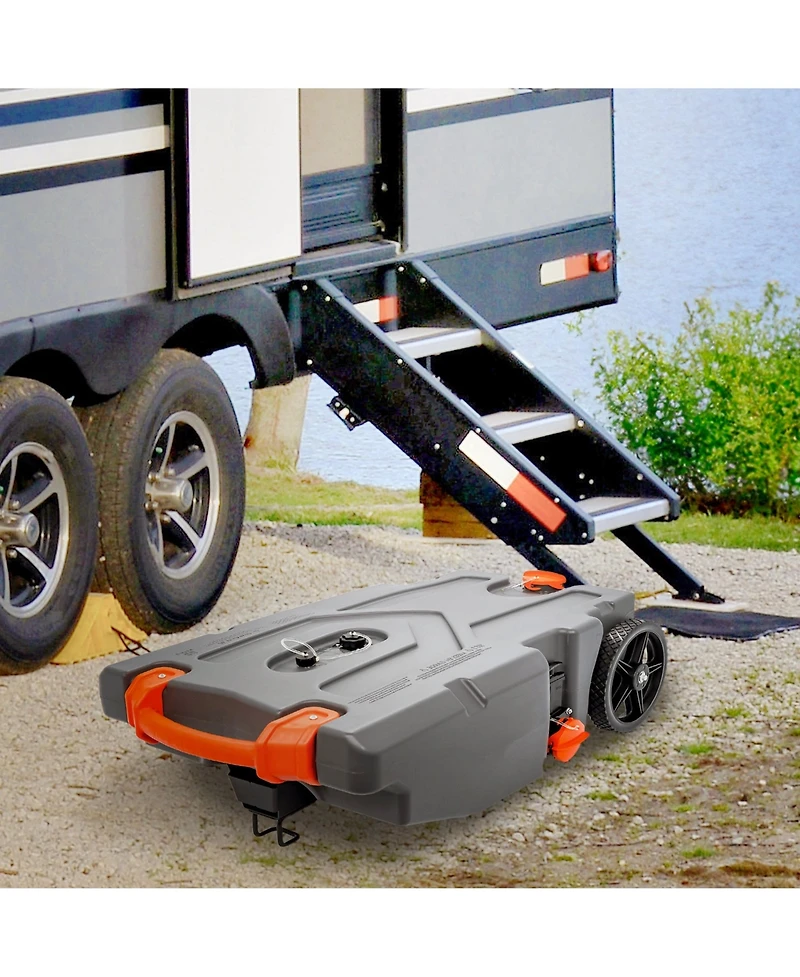 Camco 39006 Rhino Portable 36 Gallon Rv Waste Tank Holding Hose and Accessories