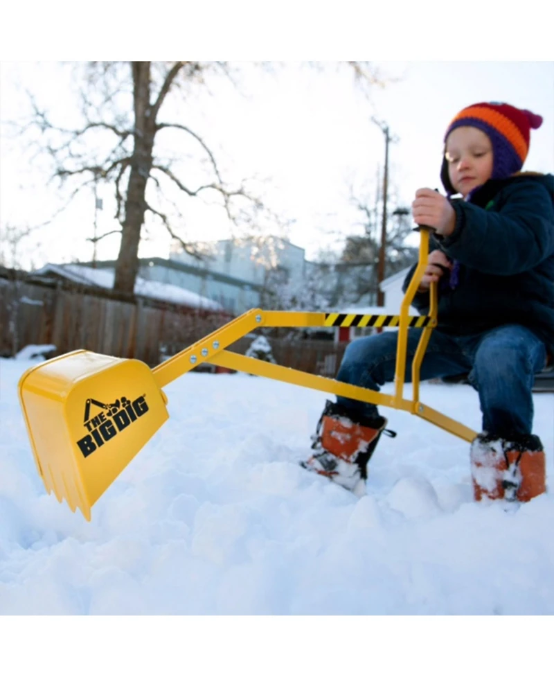 Big Dig The Sandbox Digger Excavator Crane, Vest and Helmet Bundle Outdoor Toy