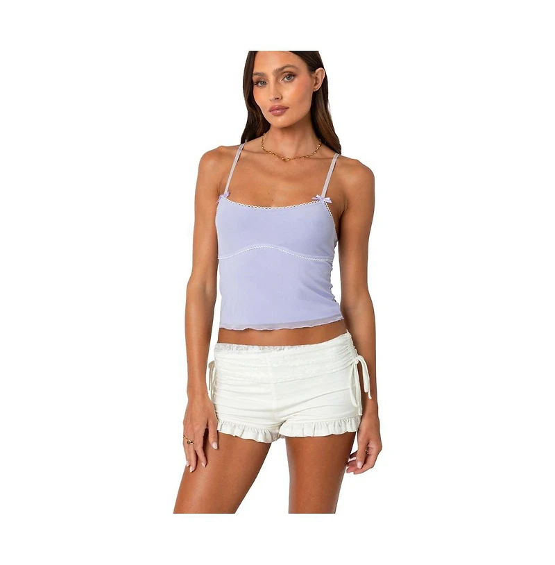 Edikted Bethany mesh tank top