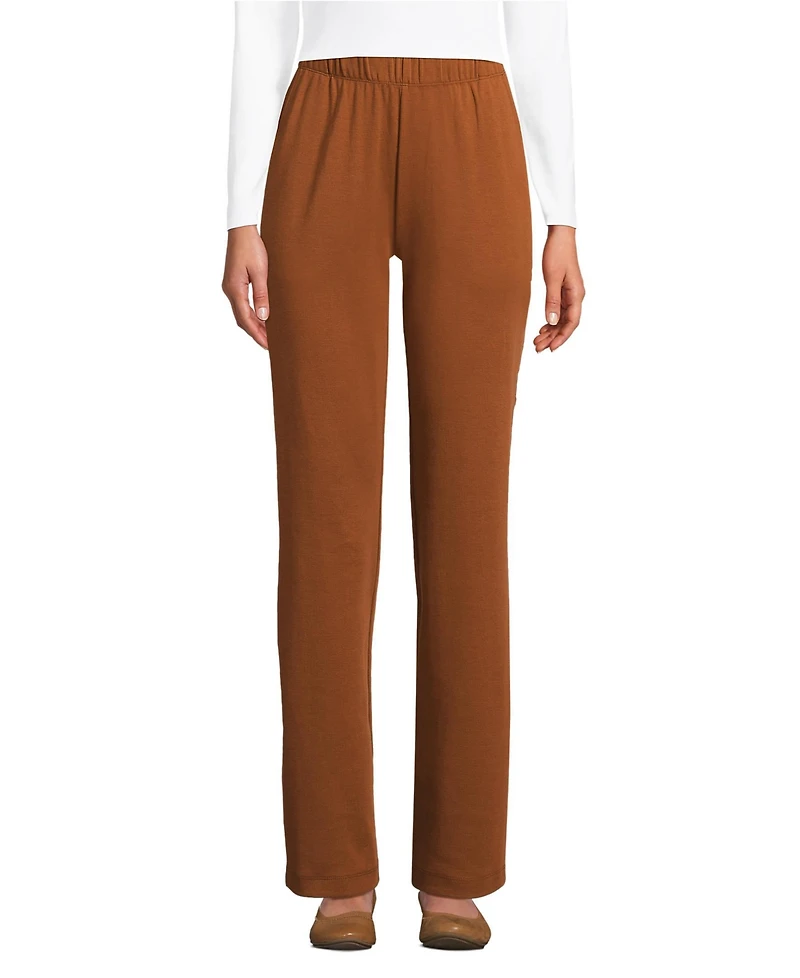 Lands' End Petite Sport Knit High Rise Pants