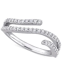 Moissanite Wrap Statement Ring (1/2 ct. t.w.) Sterling Silver