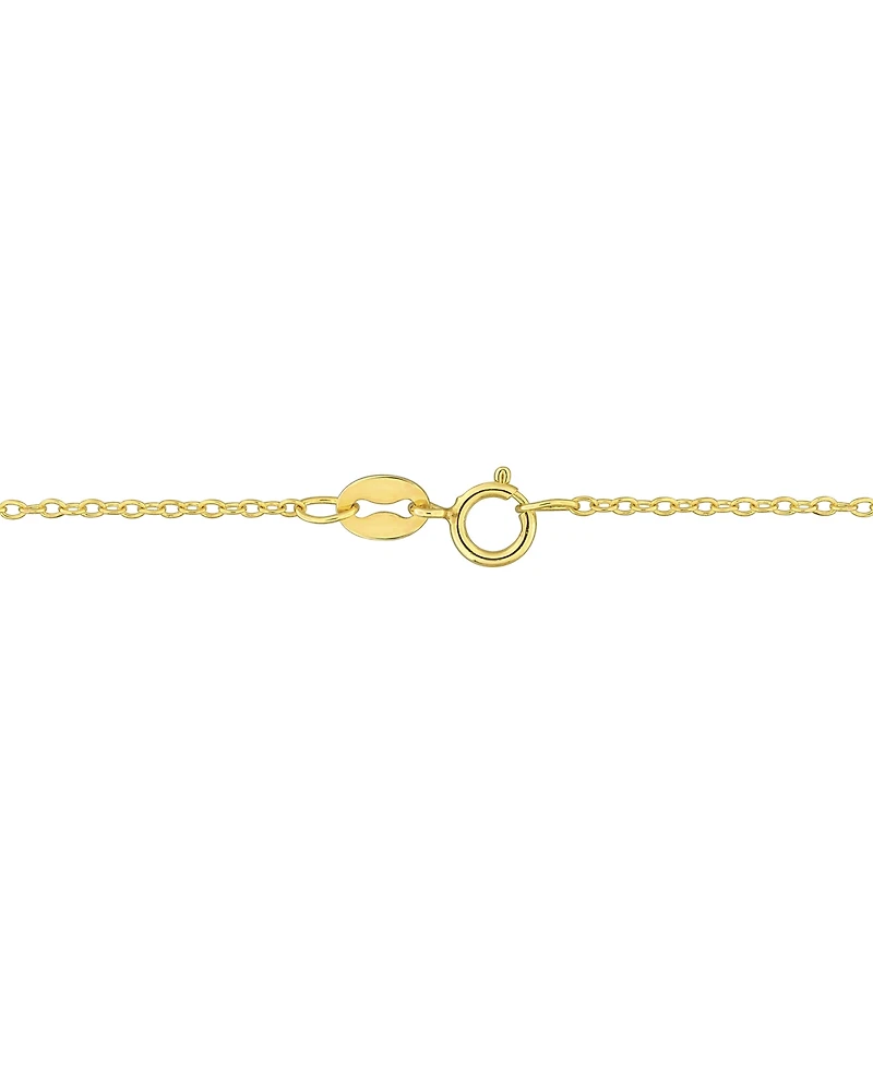 Chalcedony Bead-Framed Marquise 17" Pendant Necklace 14k Yellow Gold Flash Plated Sterling Silver (Also Lab-Created Turquoise)