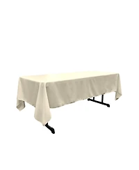 Large Rectangular Tablecloth – 60x144 Polyester Poplin for Banquets, Holidays & Everyday Dining