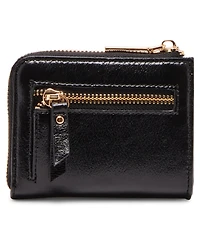Ak 2 piece envelope flap curved wallet with rhinestones