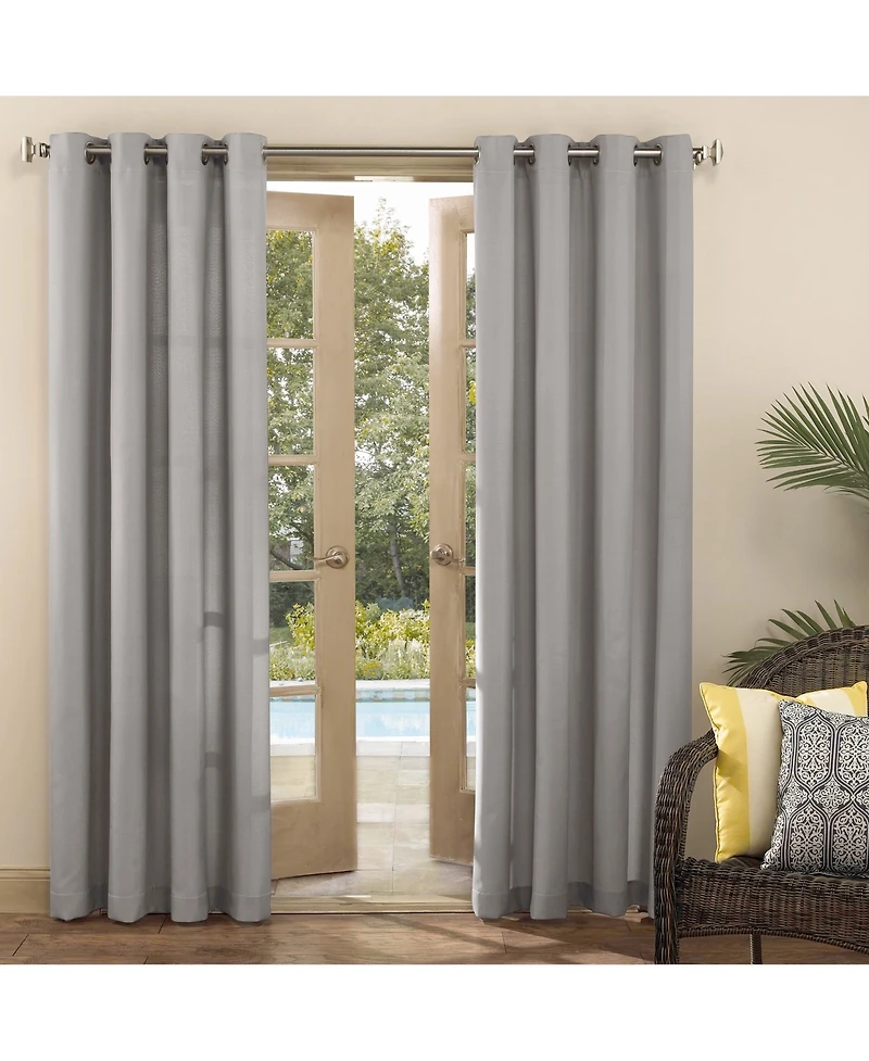 Sailor Indoor/Outdoor Uv Protectant Room Darkening Grommet Curtain Panel