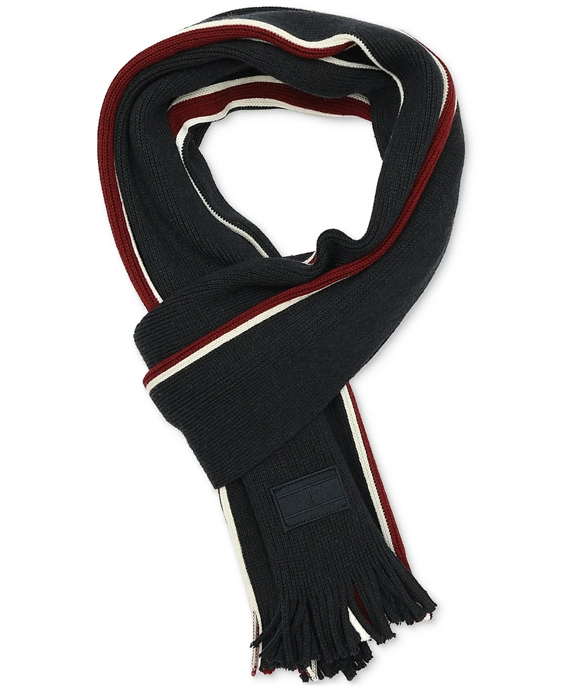 Tommy Hilfiger Men's Mixed Stripe Raschel Scarf