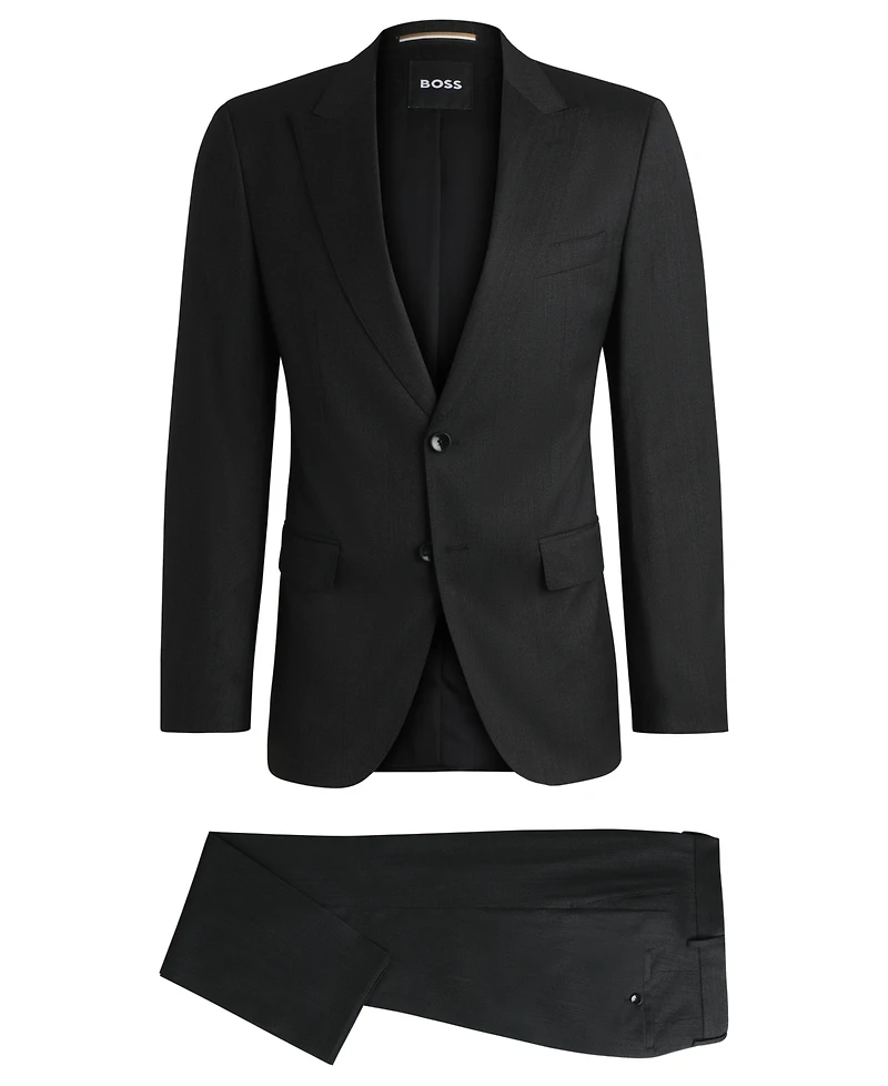 Boss by Hugo Boss Men's Micro-Patterned Slim-Fit Suit