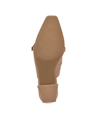 Calvin Klein Women's Ellisa Square Toe Block Heel Dress Pumps