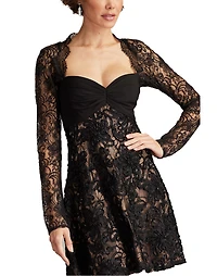 Tadashi Shoji Sayda Embroidered Lace Mini Dress
