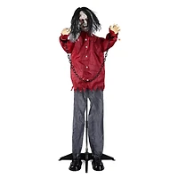 Yescom Animated Halloween Zombie Decoration 5.5Ft Life Size with Motion/Sound Activated Glowing Eyes 2024