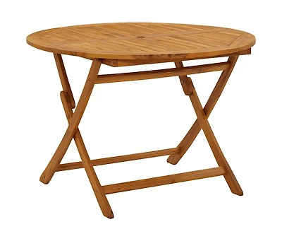 Folding Garden Table 43.3" Solid Acacia Wood