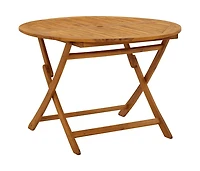 Folding Garden Table 43.3" Solid Acacia Wood