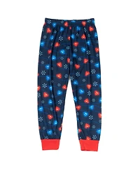 Justice League Little Boys Pullover Pajama Shirt and Pants Sleep Set