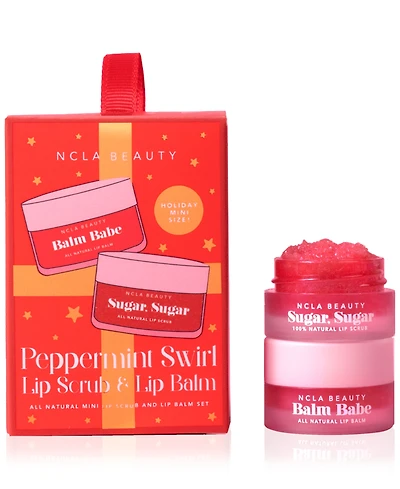 Ncla Beauty 2-Pc. Peppermint Swirl Lip Scrub & Lip Balm Ornament Set