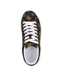 Guess Women's Denesa Treaded Platform Lace-Up Sneakers