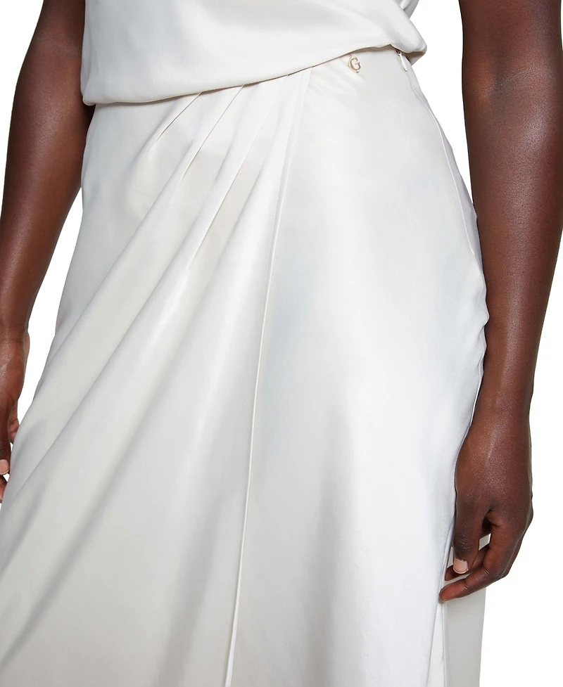 Guess Women's Anastasia Satin Midi Skirt